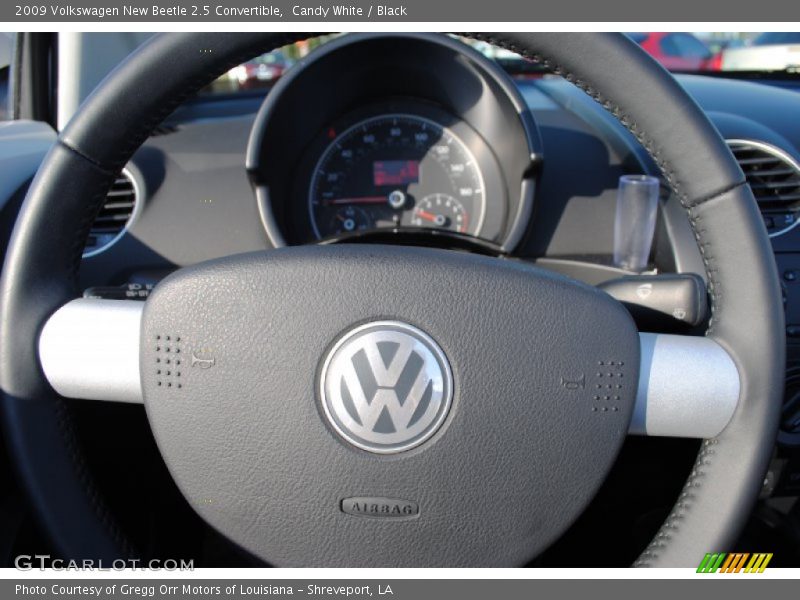 Candy White / Black 2009 Volkswagen New Beetle 2.5 Convertible