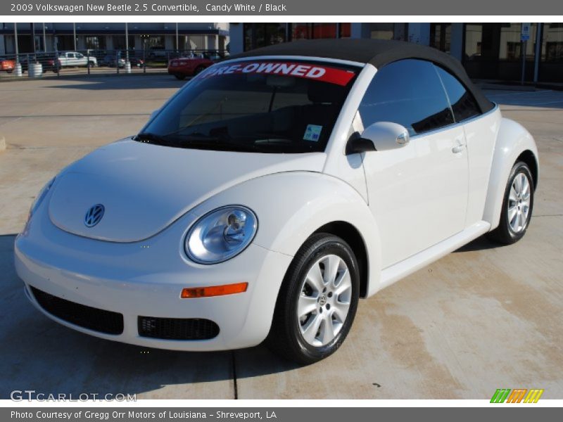 Candy White / Black 2009 Volkswagen New Beetle 2.5 Convertible