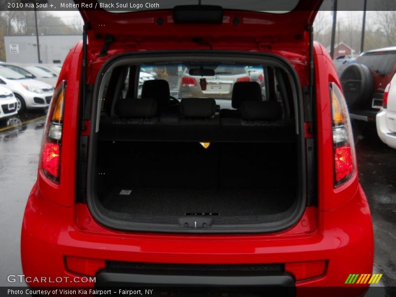 Molten Red / Black Soul Logo Cloth 2010 Kia Soul +