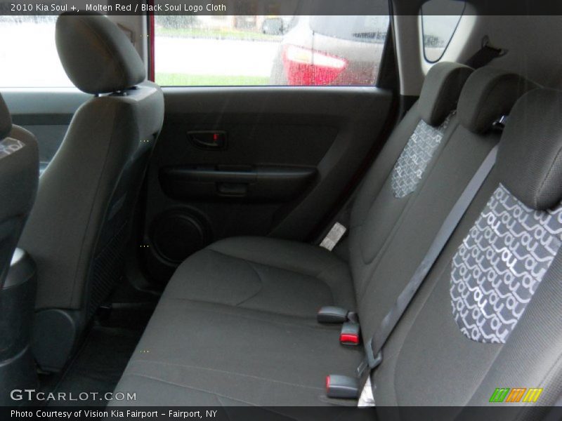 Molten Red / Black Soul Logo Cloth 2010 Kia Soul +