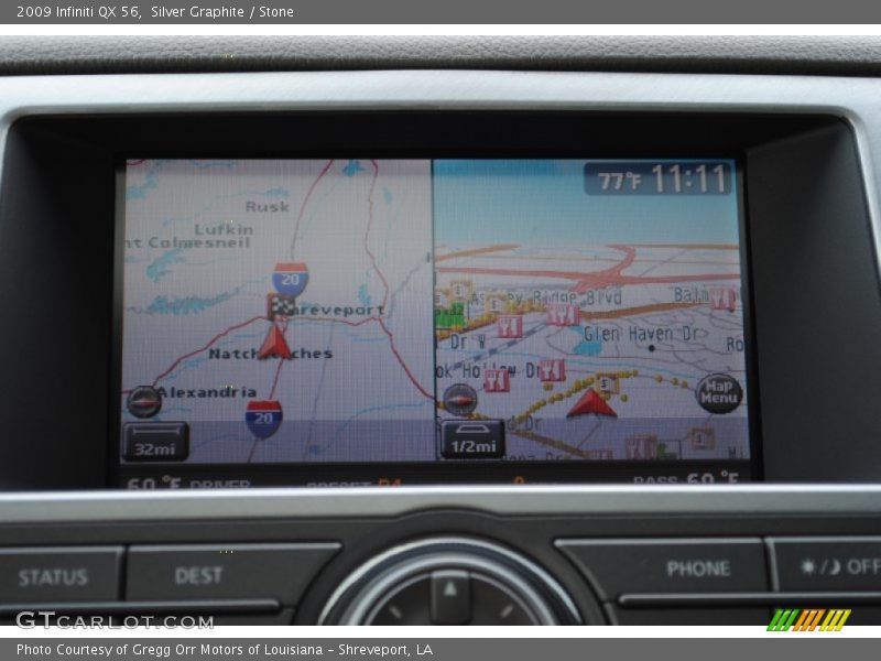 Navigation of 2009 QX 56