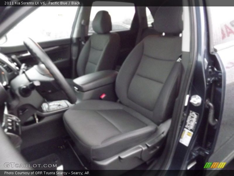 Pacific Blue / Black 2011 Kia Sorento LX V6