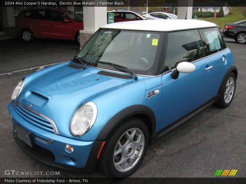 Electric Blue Metallic / Panther Black 2004 Mini Cooper S Hardtop