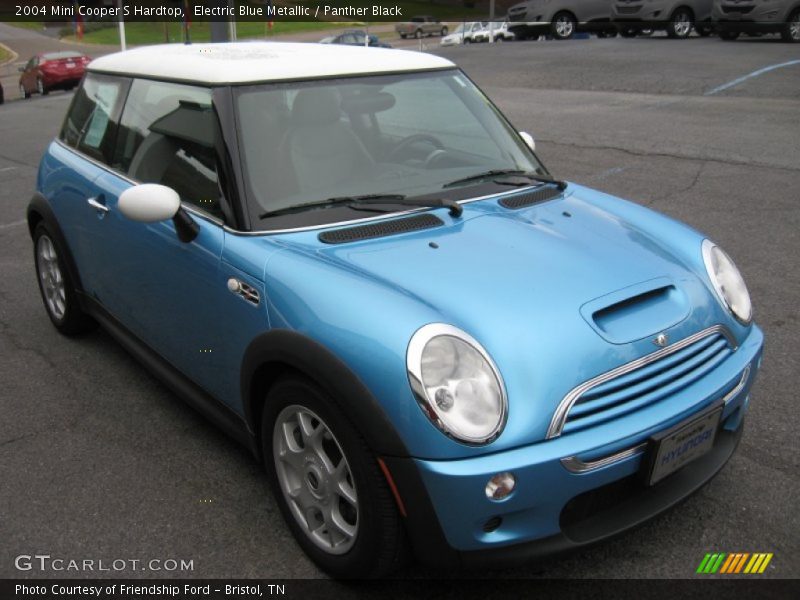Electric Blue Metallic / Panther Black 2004 Mini Cooper S Hardtop