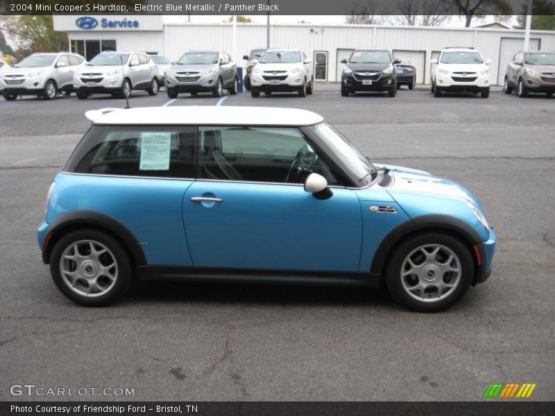 Electric Blue Metallic / Panther Black 2004 Mini Cooper S Hardtop