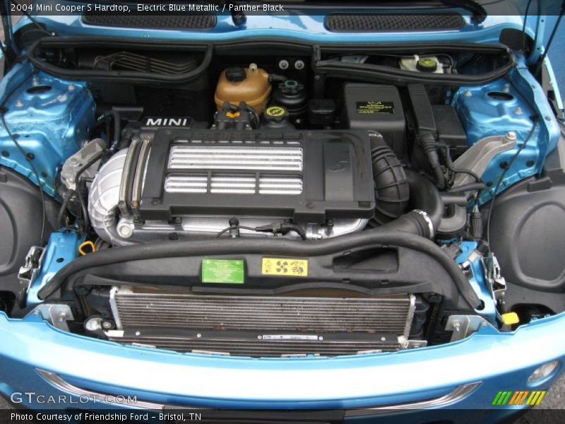 Electric Blue Metallic / Panther Black 2004 Mini Cooper S Hardtop
