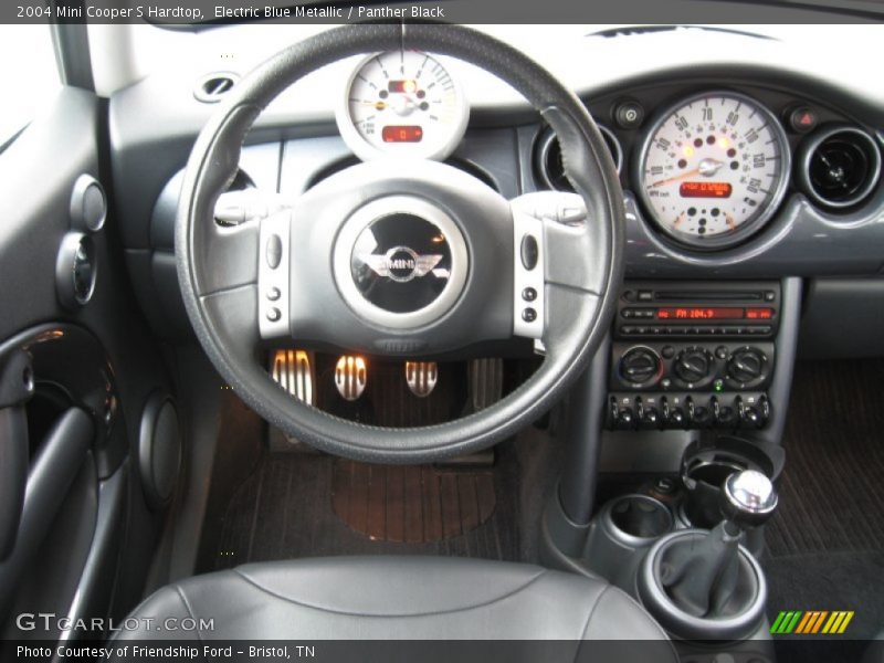 Electric Blue Metallic / Panther Black 2004 Mini Cooper S Hardtop