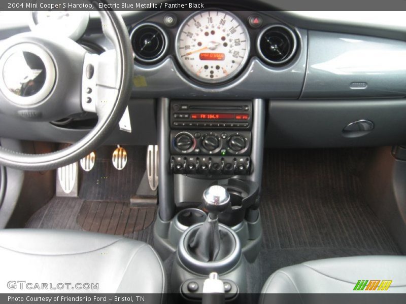 Electric Blue Metallic / Panther Black 2004 Mini Cooper S Hardtop
