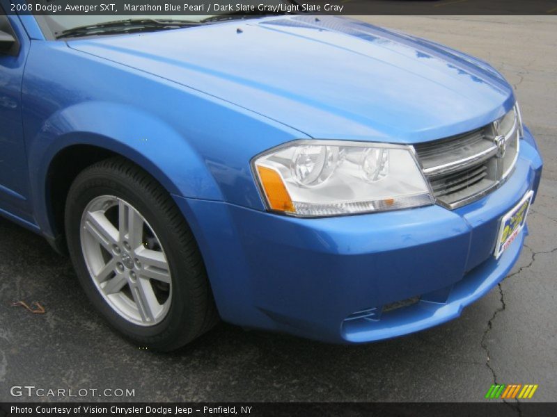 Marathon Blue Pearl / Dark Slate Gray/Light Slate Gray 2008 Dodge Avenger SXT