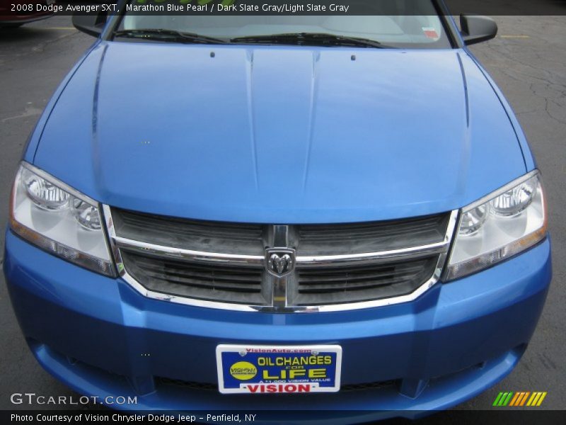 Marathon Blue Pearl / Dark Slate Gray/Light Slate Gray 2008 Dodge Avenger SXT