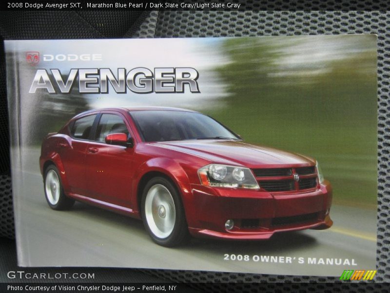 Marathon Blue Pearl / Dark Slate Gray/Light Slate Gray 2008 Dodge Avenger SXT