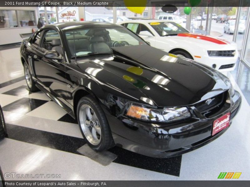 Black / Medium Graphite 2001 Ford Mustang GT Coupe