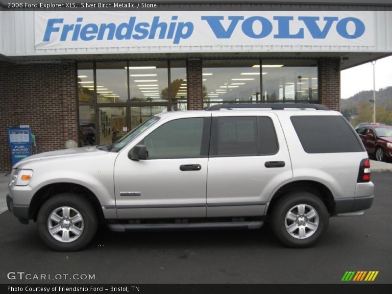 Silver Birch Metallic / Stone 2006 Ford Explorer XLS