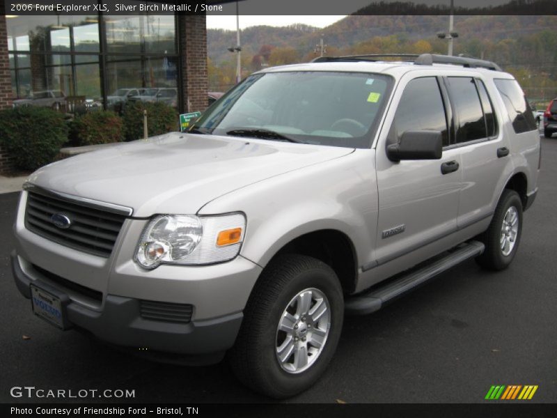 Silver Birch Metallic / Stone 2006 Ford Explorer XLS