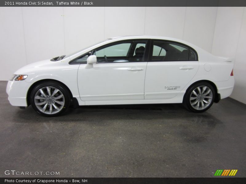 Taffeta White / Black 2011 Honda Civic Si Sedan