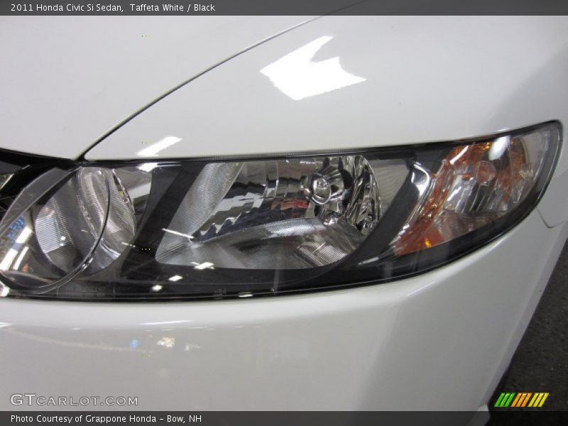 Taffeta White / Black 2011 Honda Civic Si Sedan