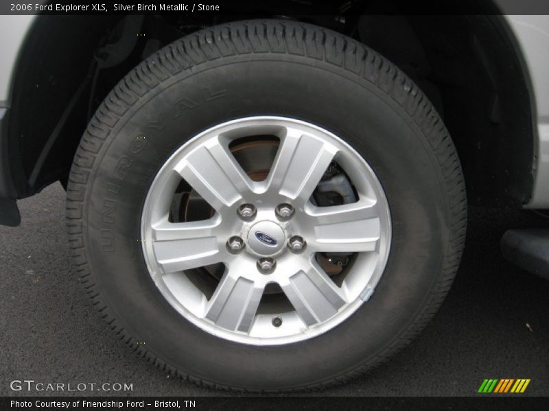 Silver Birch Metallic / Stone 2006 Ford Explorer XLS