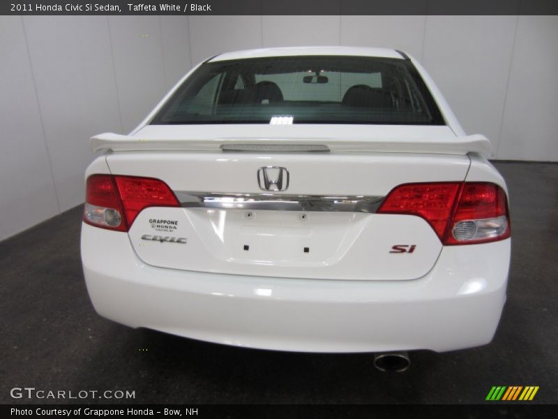 Taffeta White / Black 2011 Honda Civic Si Sedan
