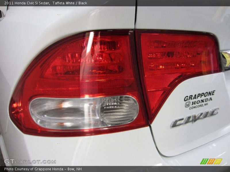 Taffeta White / Black 2011 Honda Civic Si Sedan