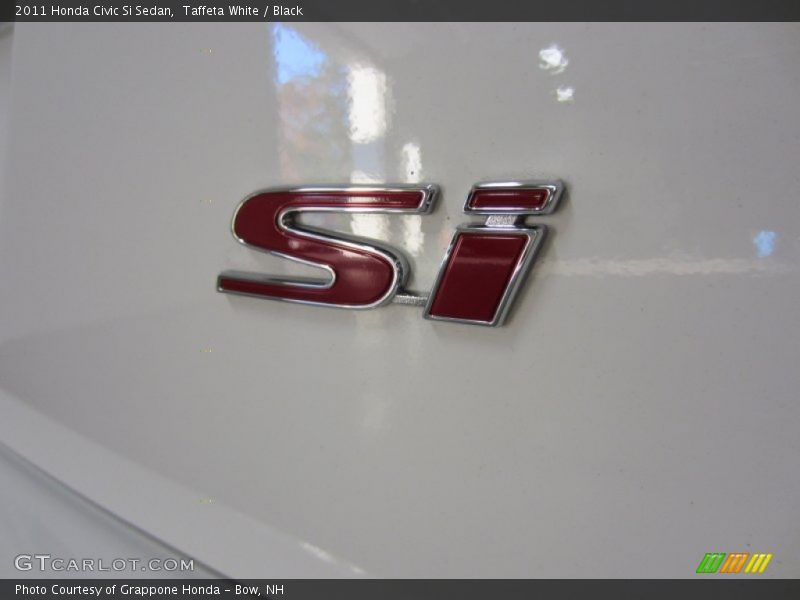 Taffeta White / Black 2011 Honda Civic Si Sedan