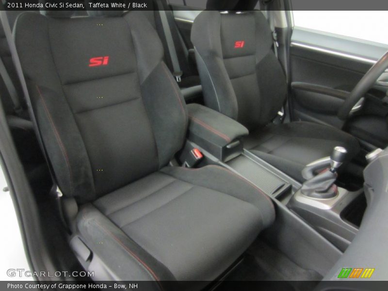 Taffeta White / Black 2011 Honda Civic Si Sedan