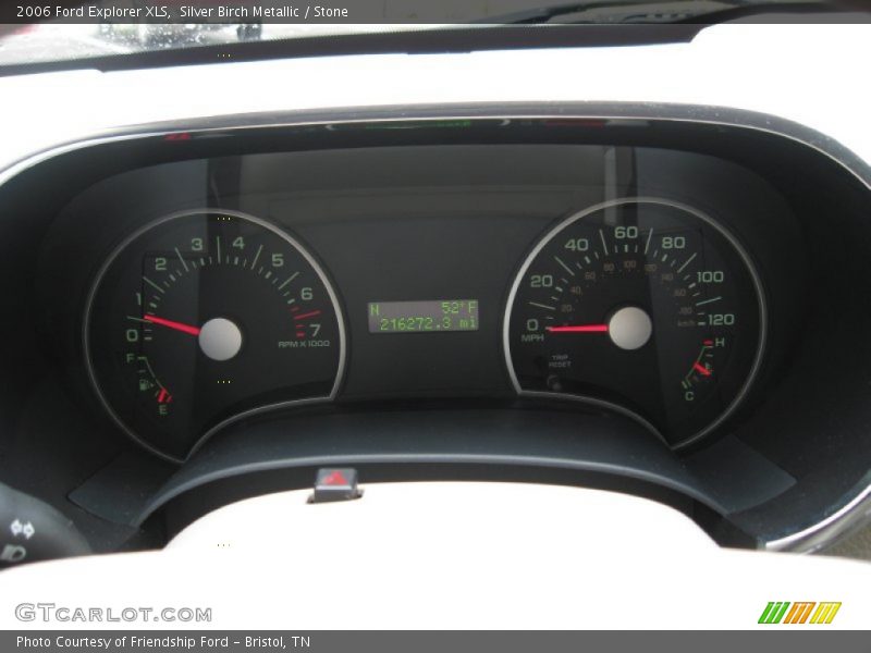 Silver Birch Metallic / Stone 2006 Ford Explorer XLS