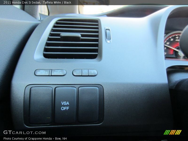 Taffeta White / Black 2011 Honda Civic Si Sedan