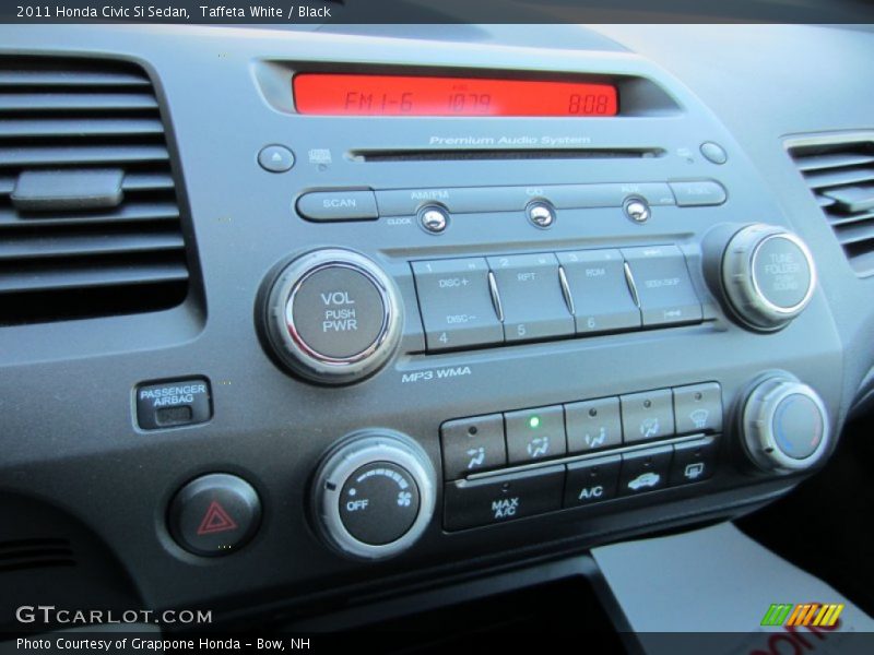Taffeta White / Black 2011 Honda Civic Si Sedan
