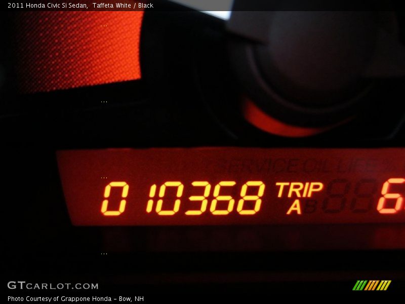 Taffeta White / Black 2011 Honda Civic Si Sedan