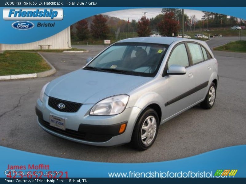Polar Blue / Gray 2008 Kia Rio Rio5 LX Hatchback