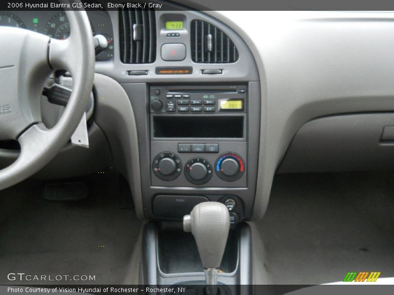 Ebony Black / Gray 2006 Hyundai Elantra GLS Sedan