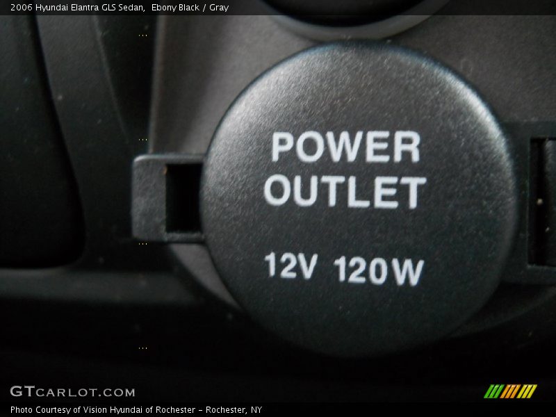 Ebony Black / Gray 2006 Hyundai Elantra GLS Sedan