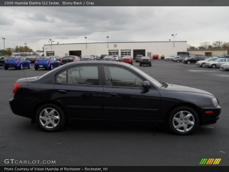 Ebony Black / Gray 2006 Hyundai Elantra GLS Sedan