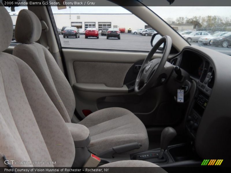 Ebony Black / Gray 2006 Hyundai Elantra GLS Sedan