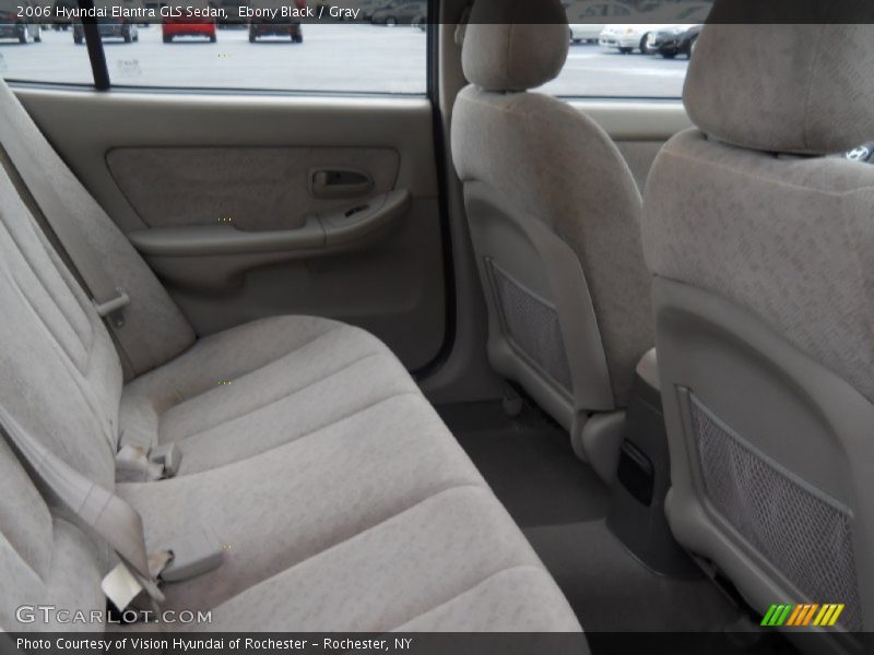 Ebony Black / Gray 2006 Hyundai Elantra GLS Sedan