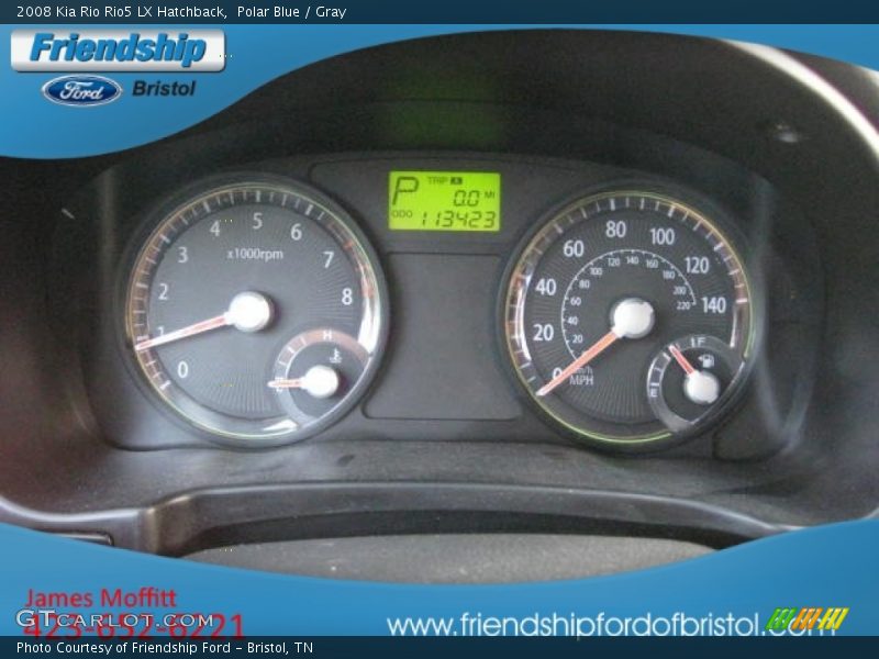 Polar Blue / Gray 2008 Kia Rio Rio5 LX Hatchback