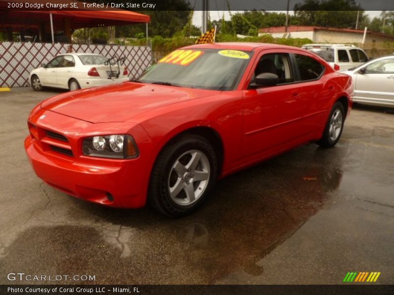 TorRed / Dark Slate Gray 2009 Dodge Charger SE