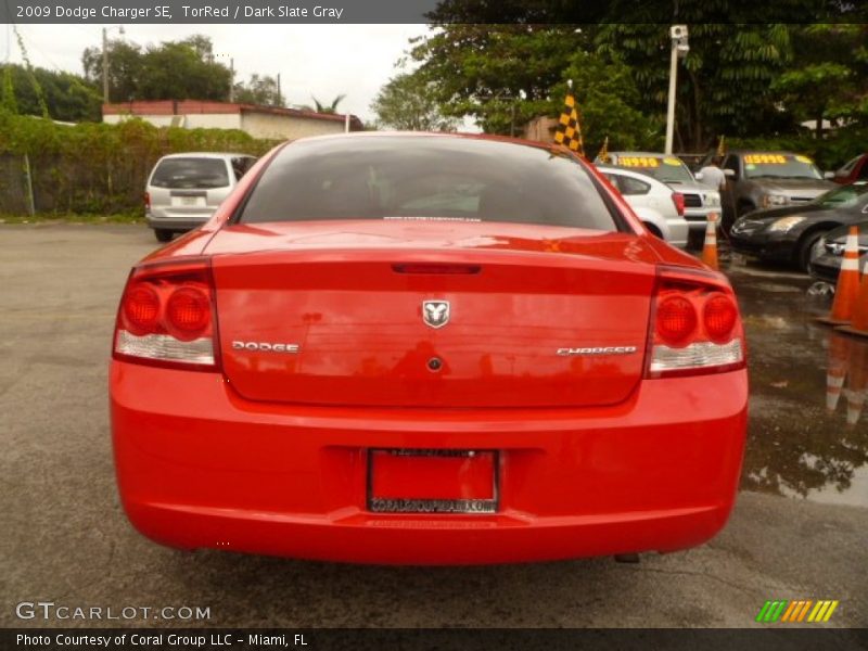TorRed / Dark Slate Gray 2009 Dodge Charger SE