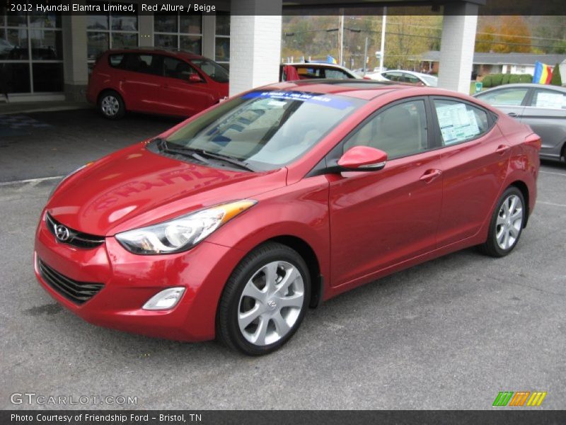 Front 3/4 View of 2012 Elantra Limited