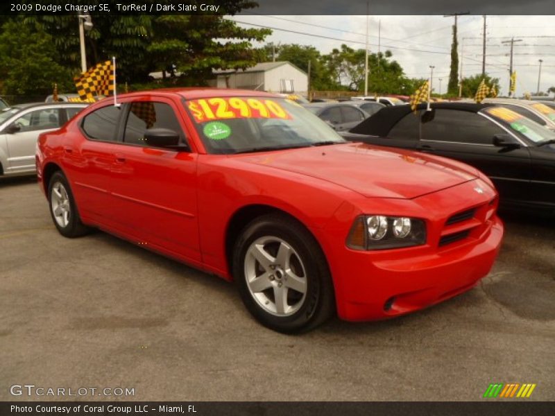 TorRed / Dark Slate Gray 2009 Dodge Charger SE