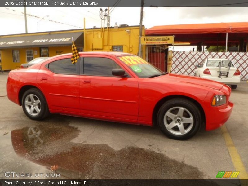 TorRed / Dark Slate Gray 2009 Dodge Charger SE