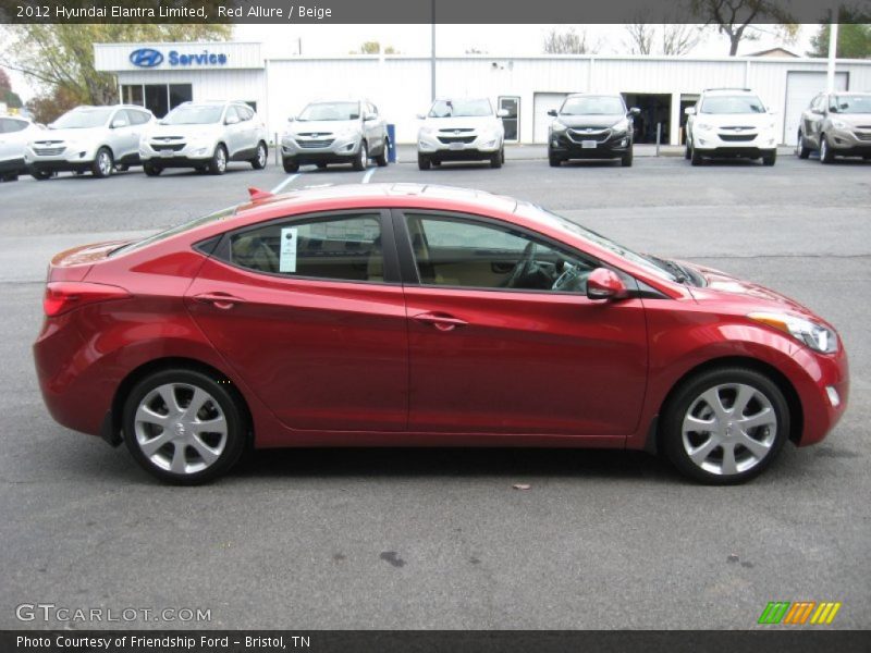  2012 Elantra Limited Red Allure
