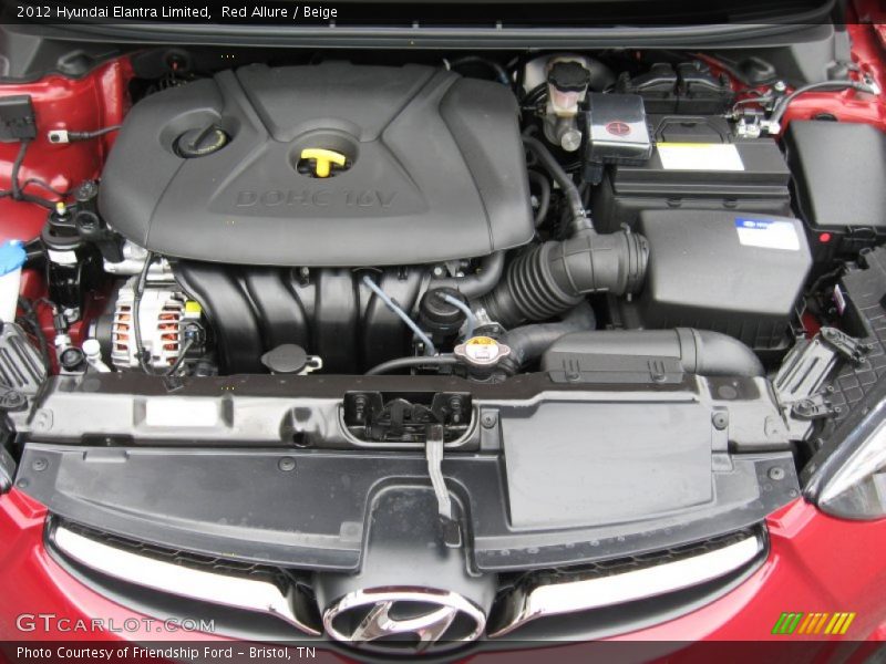  2012 Elantra Limited Engine - 1.8 Liter DOHC 16-Valve D-CVVT 4 Cylinder