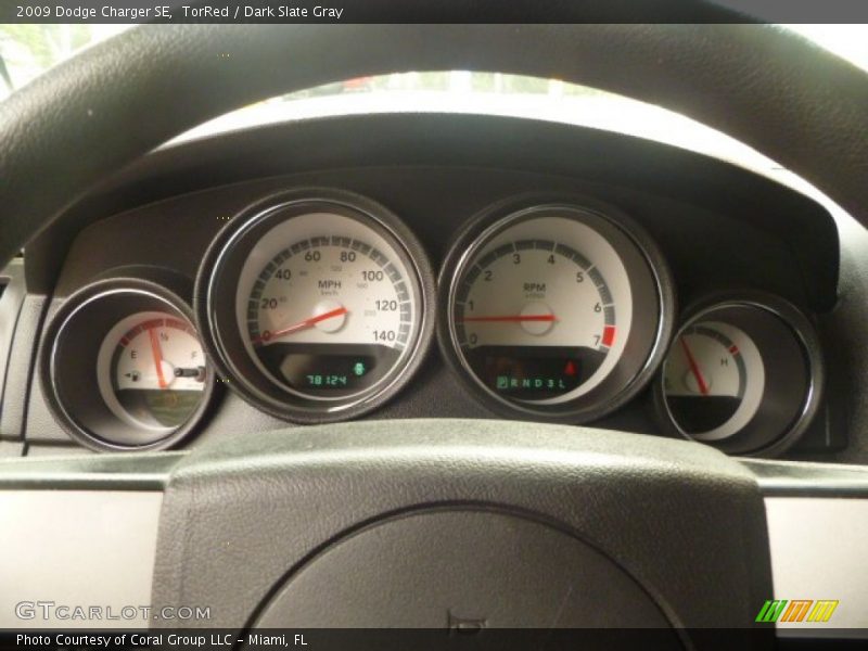 TorRed / Dark Slate Gray 2009 Dodge Charger SE
