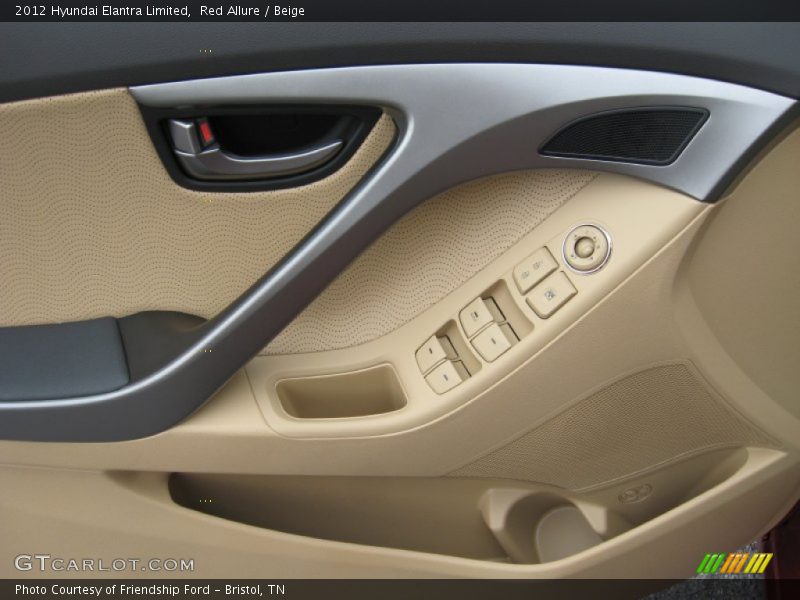 Red Allure / Beige 2012 Hyundai Elantra Limited
