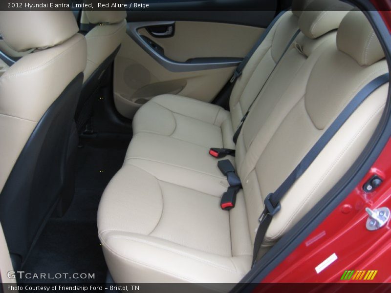  2012 Elantra Limited Beige Interior