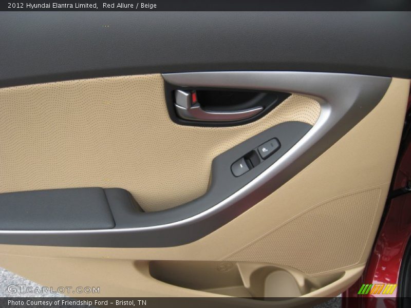 Red Allure / Beige 2012 Hyundai Elantra Limited
