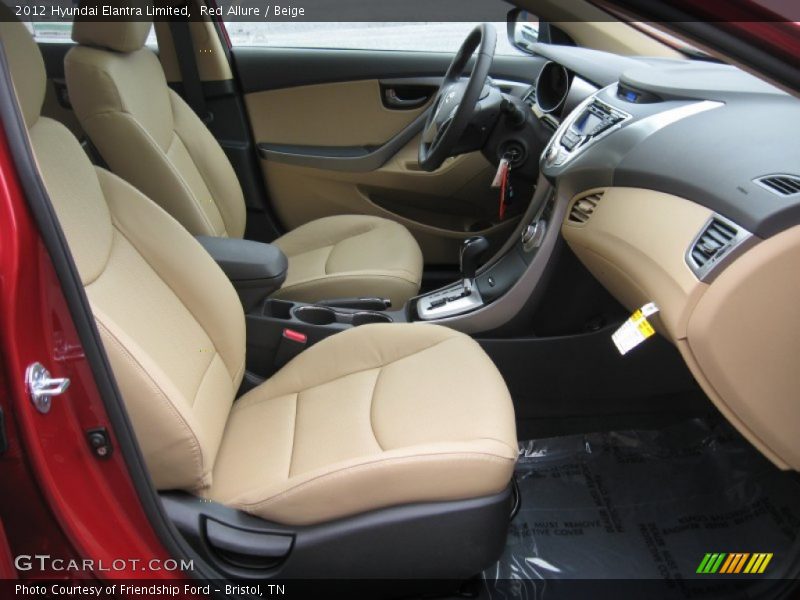  2012 Elantra Limited Beige Interior