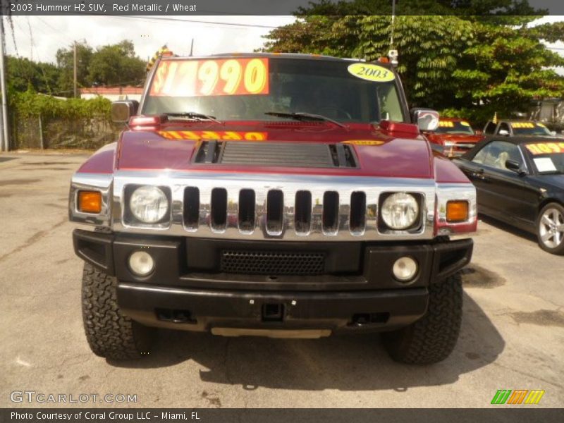 Red Metallic / Wheat 2003 Hummer H2 SUV