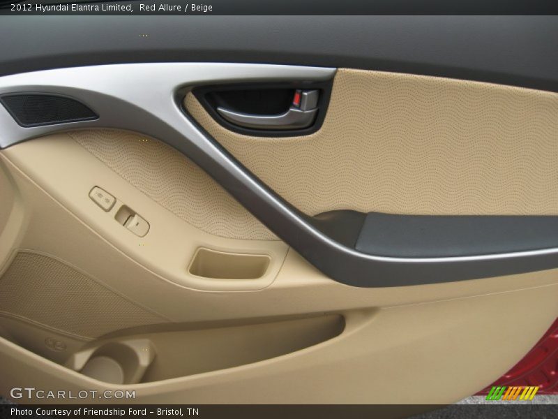 Red Allure / Beige 2012 Hyundai Elantra Limited